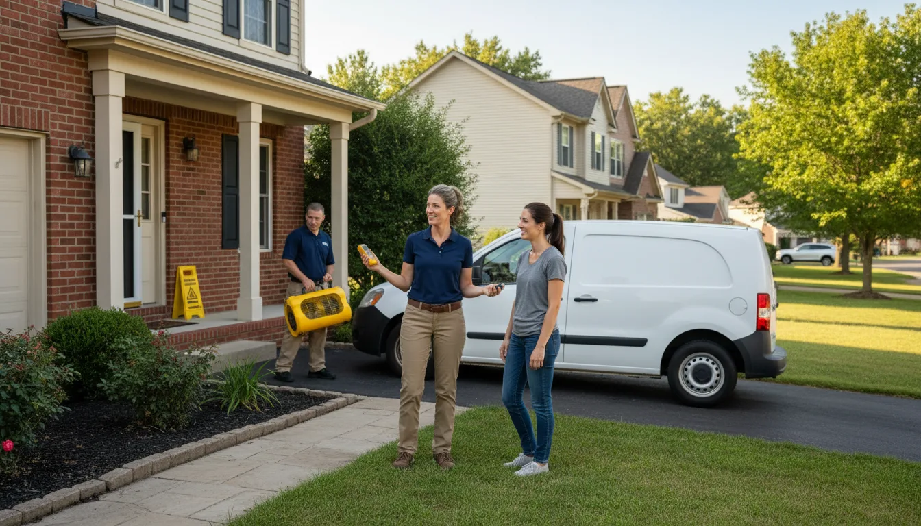 Residential water damage restoration in Red Bluff, CA